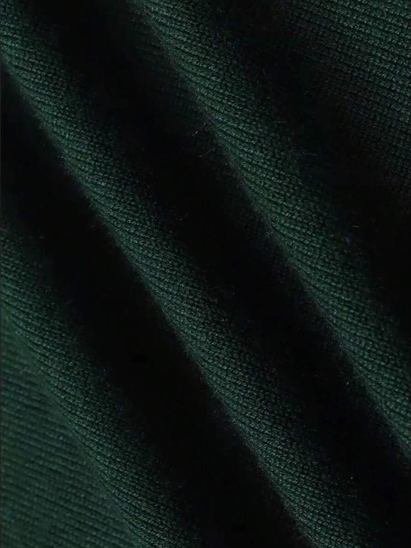 High Neck Knit Sweater Black - 40