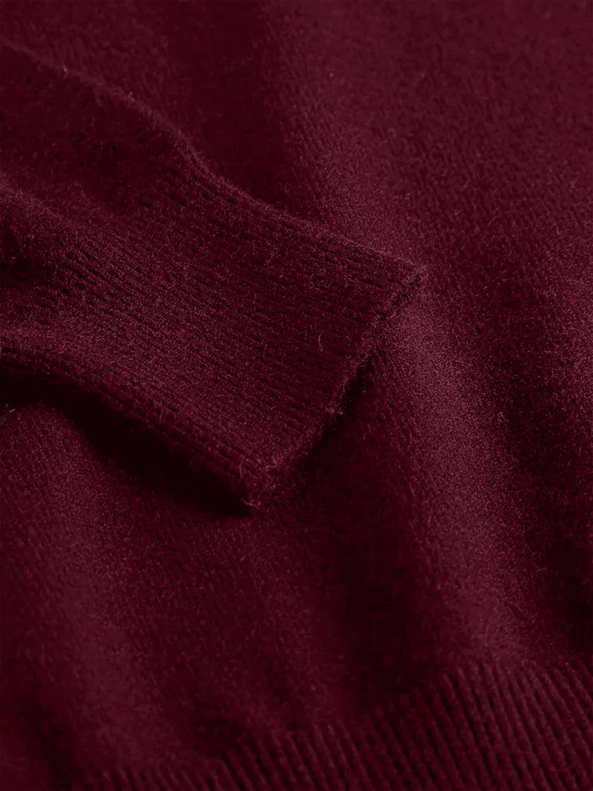 High Neck Knit Sweater Black - 46