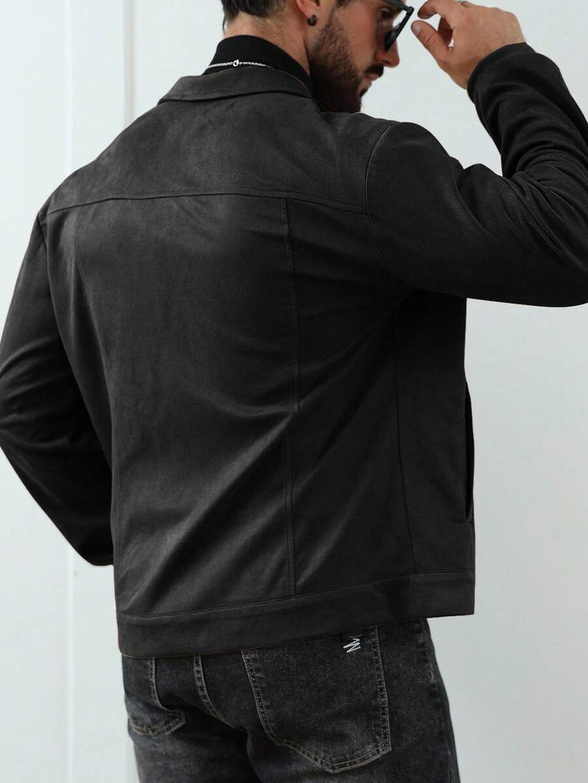 Casual Fleece Jacket Brown - 13