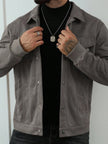Casual Fleece Jacket Brown - 9