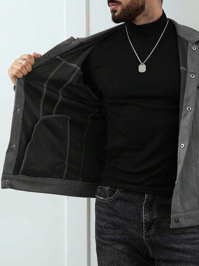 Casual Fleece Jacket Brown - 11