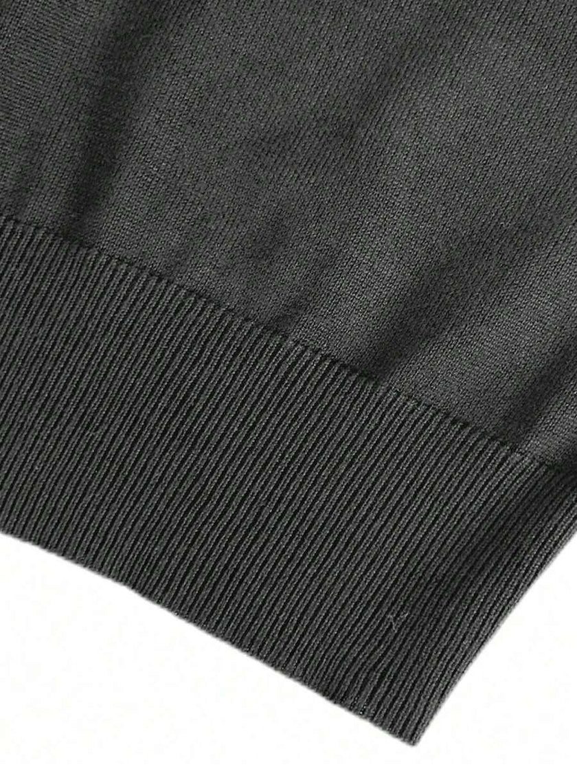 High Neck Knit Sweater White - 82