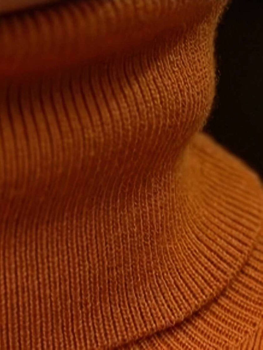 High Neck Knit Sweater White - 58