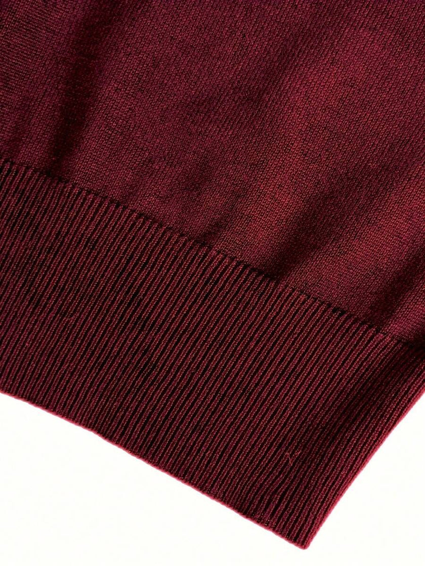 High Neck Knit Sweater White - 33