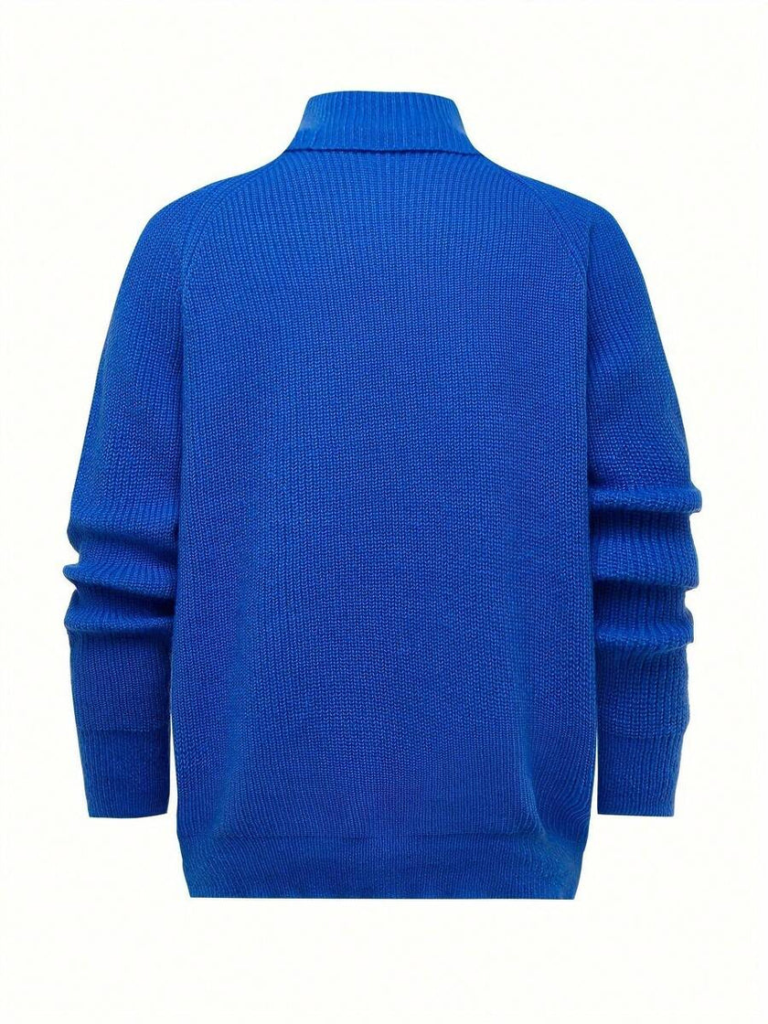 High Neck Knit Sweater White - 37