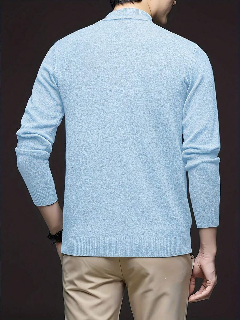 High Neck Knit Sweater White - 49