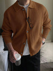 Casual Cardigan Camel Knit - 52