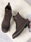 Comfortable Chukka Boots Dark Brown - 9