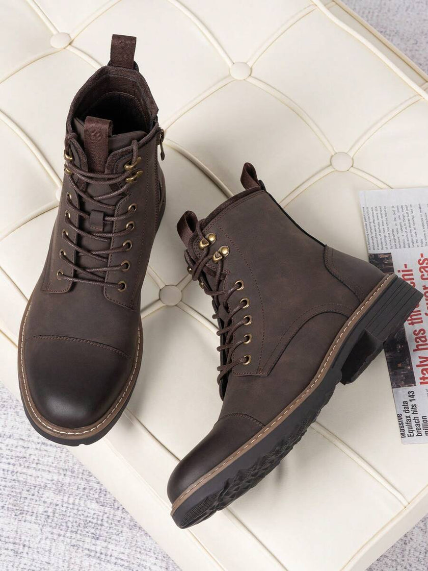 Comfortable Chukka Boots Dark Brown - 9