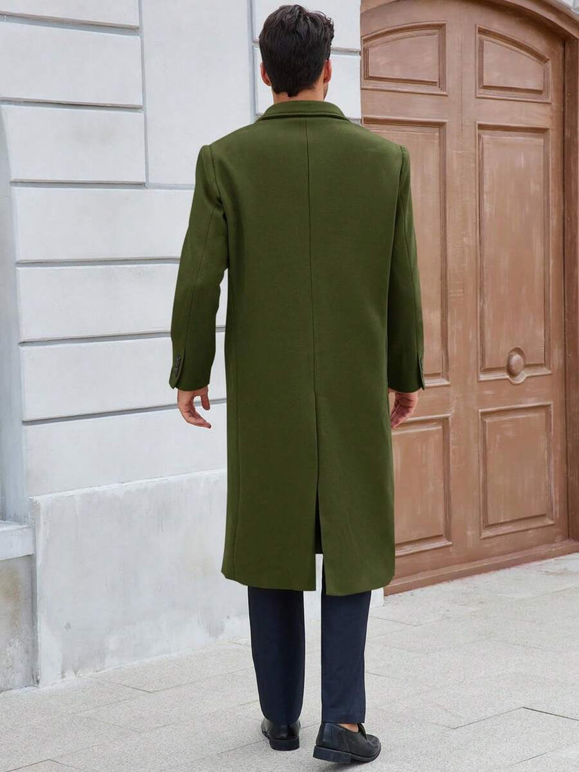 Classic Wool Blend Trench Coat - 2