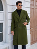 Classic Wool Blend Trench Coat - 1