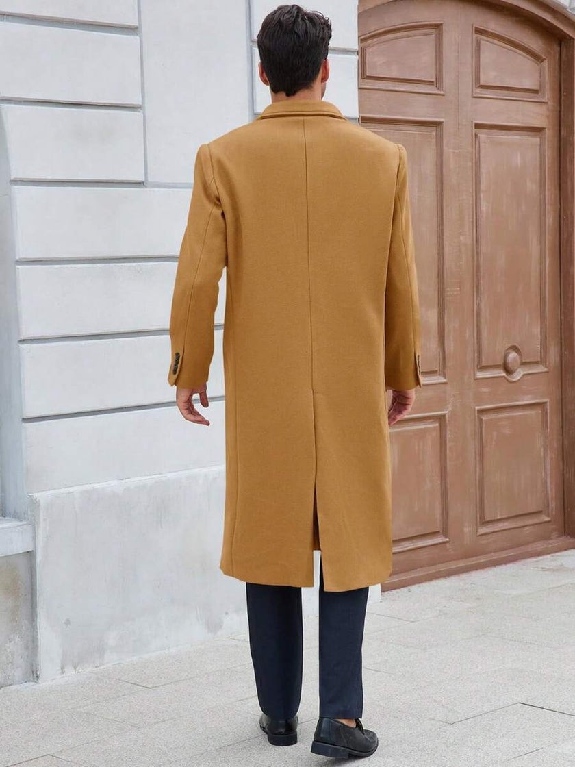 Classic Wool Blend Trench Coat - 13