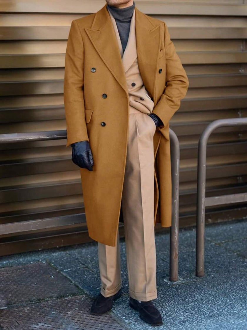 Classic Wool Blend Trench Coat - 15