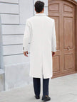 Classic Wool Blend Trench Coat - 5