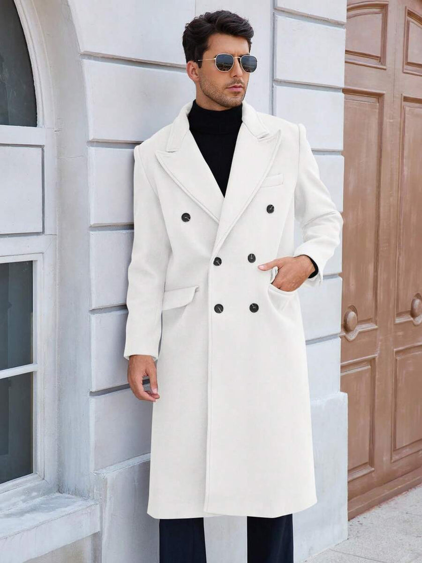 Classic Wool Blend Trench Coat - 8