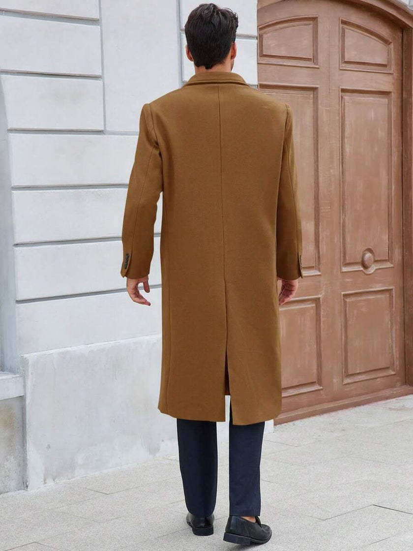 Classic Wool Blend Trench Coat - 9