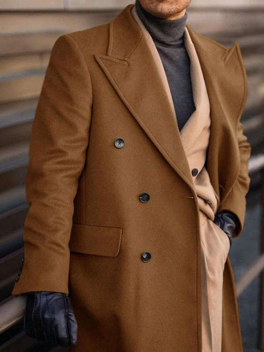Classic Wool Blend Trench Coat - 10
