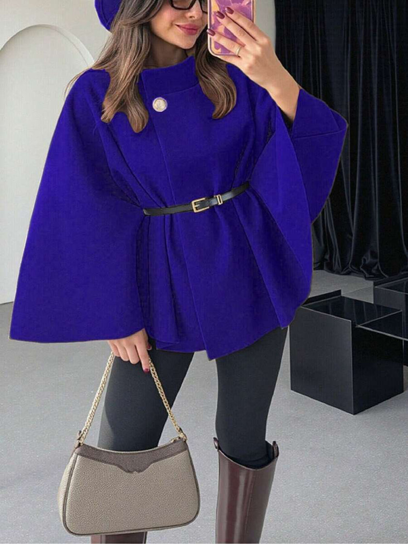 Elegant Woolen Coat Black - 17