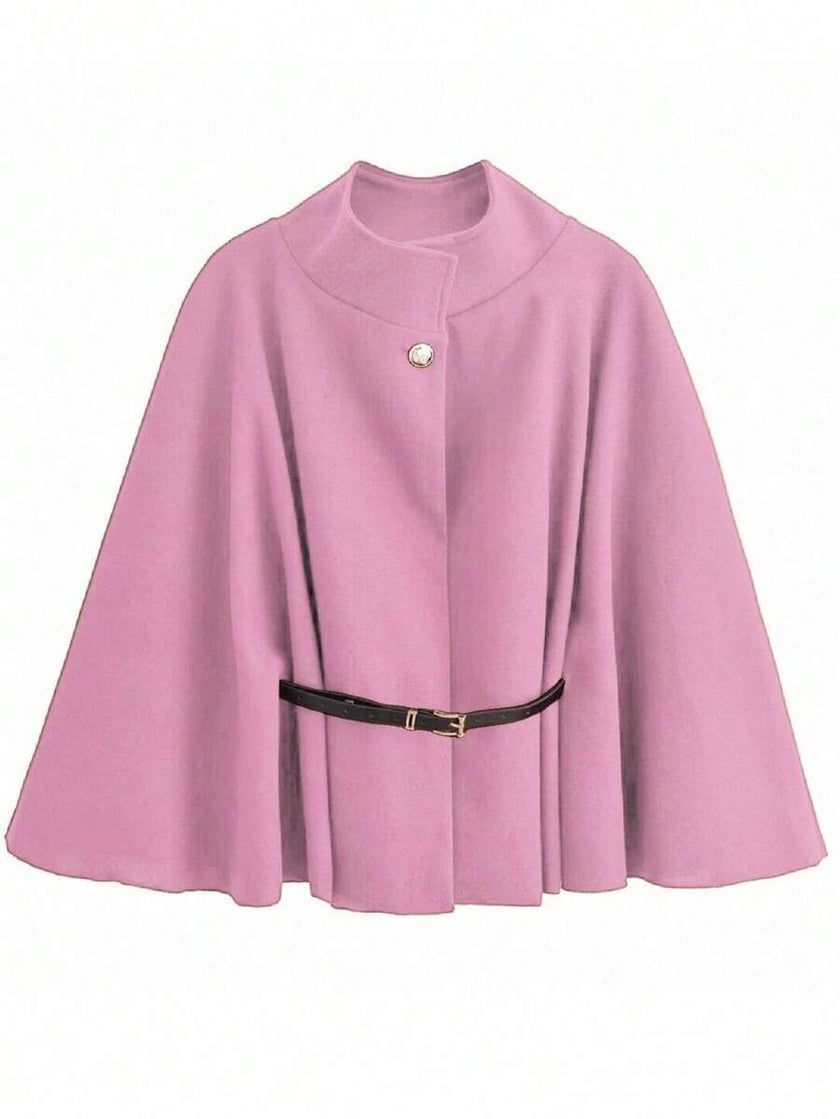 Elegant Woolen Coat Black - 54