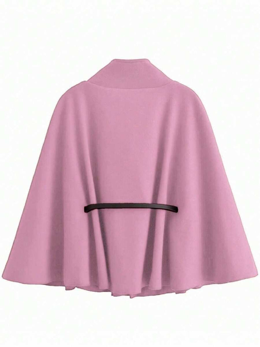 Elegant Woolen Coat Black - 55