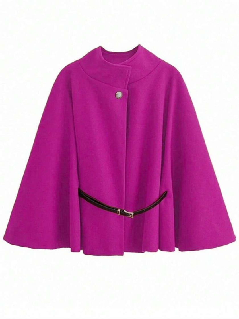 Elegant Woolen Coat Black - 49