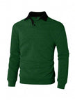 Loose Fit Polo Neck Sweatshirt - 33
