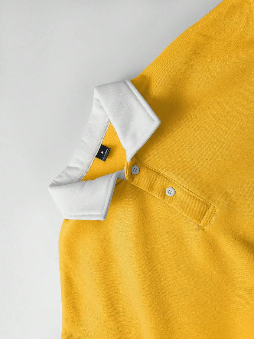 Loose Fit Polo Neck Sweatshirt - 41