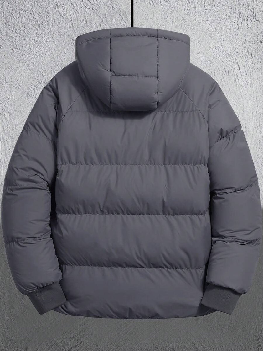 Casual Padded Jacket Khaki - 27