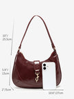 Chic Crescent Bag Burgundy