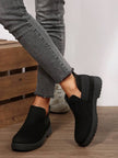Classic Black Ankle Boots Velvet - 38