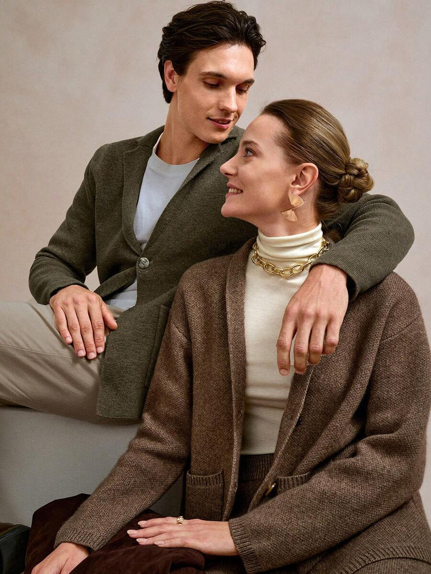 Casual Men's Cardigan Multicolor - 8