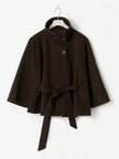Elegant Hooded Wool Coat - 9