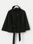 Elegant Hooded Wool Coat - 5