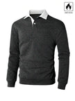 Loose Fit Polo Neck Sweatshirt - 44