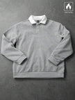 Loose Fit Polo Neck Sweatshirt - 13