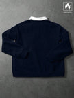 Loose Fit Polo Neck Sweatshirt - 8