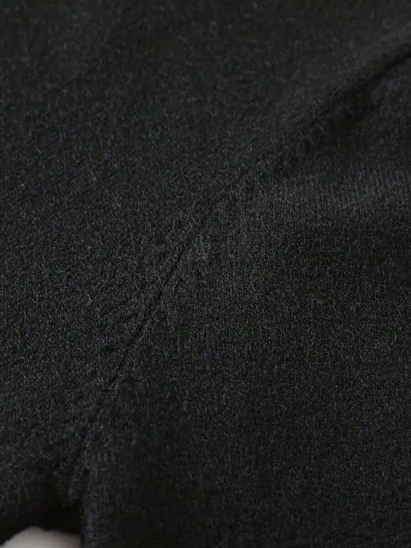 Solid V-Neck Sweater Navy - 21