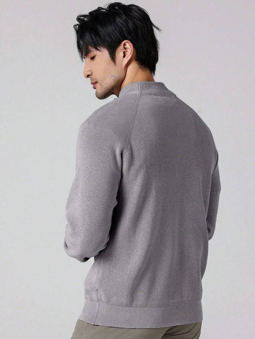 Stylish Half Zip Sweater - 80