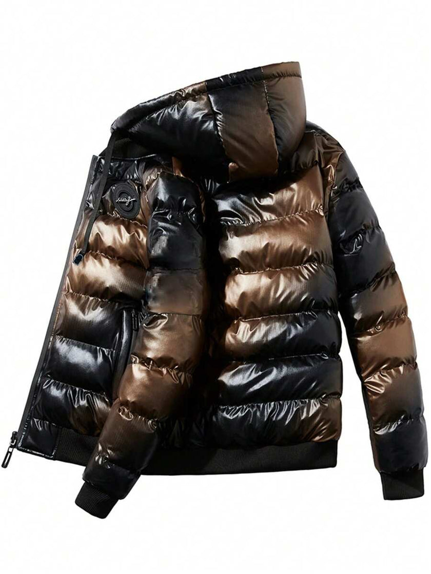 Padded Hooded Coat Blue - 22