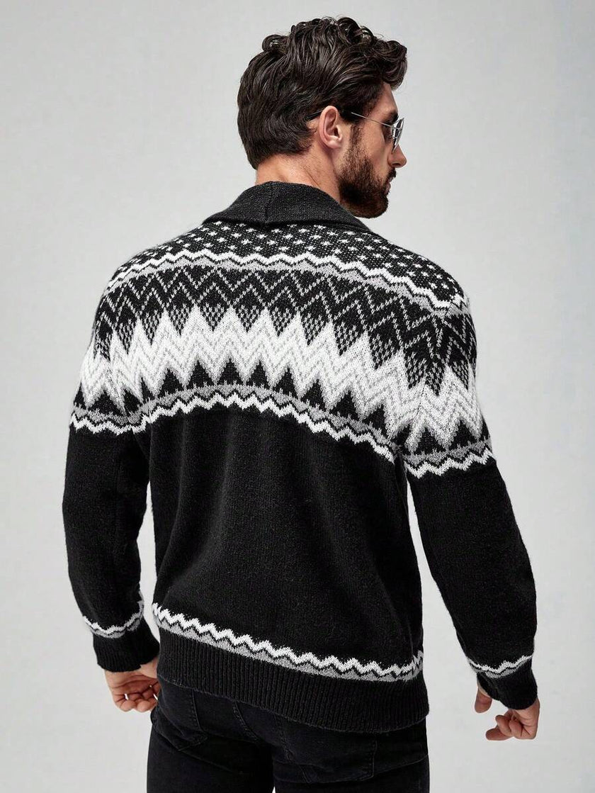 Black Embroidered Cardigan - 14