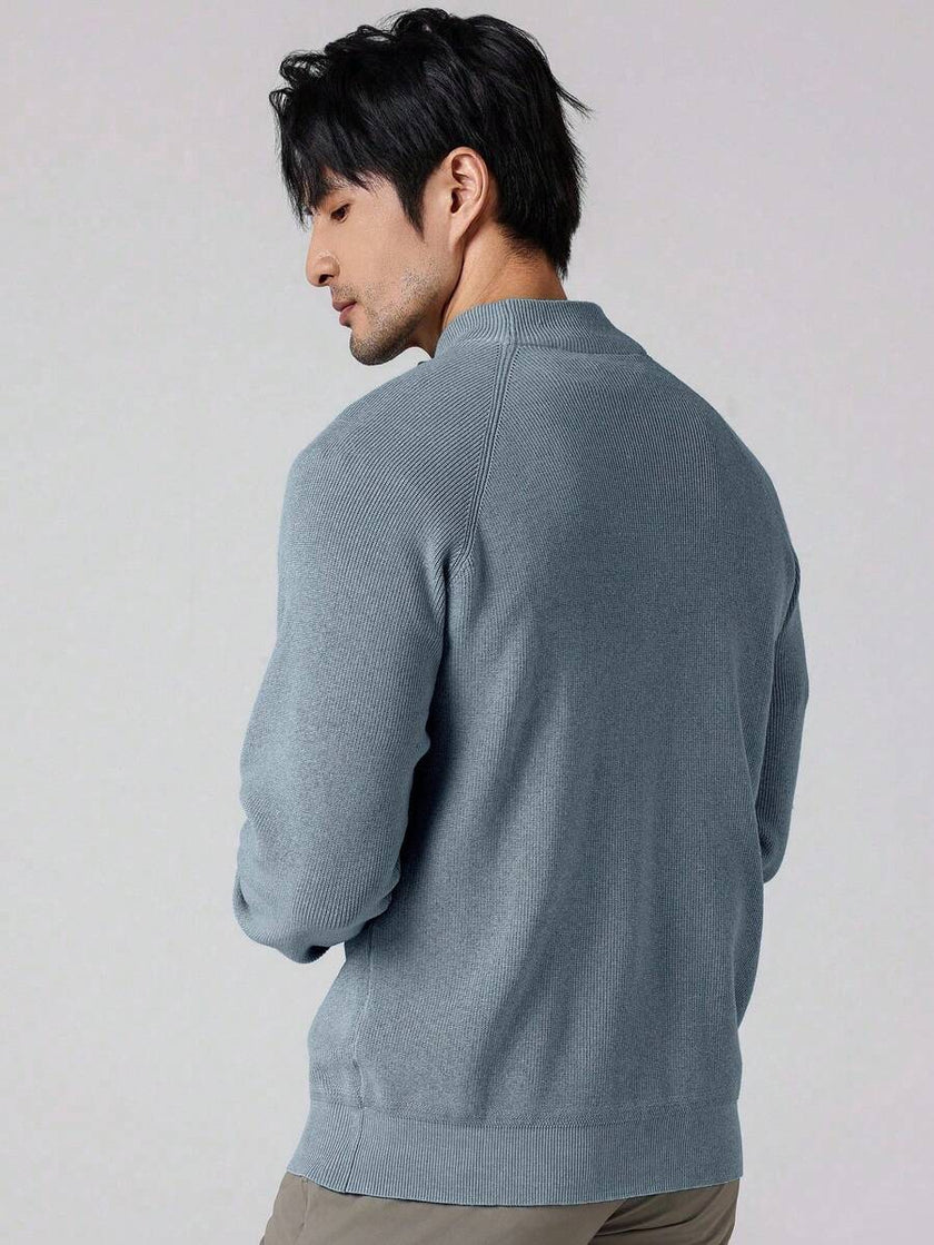 Stylish Half Zip Sweater - 87