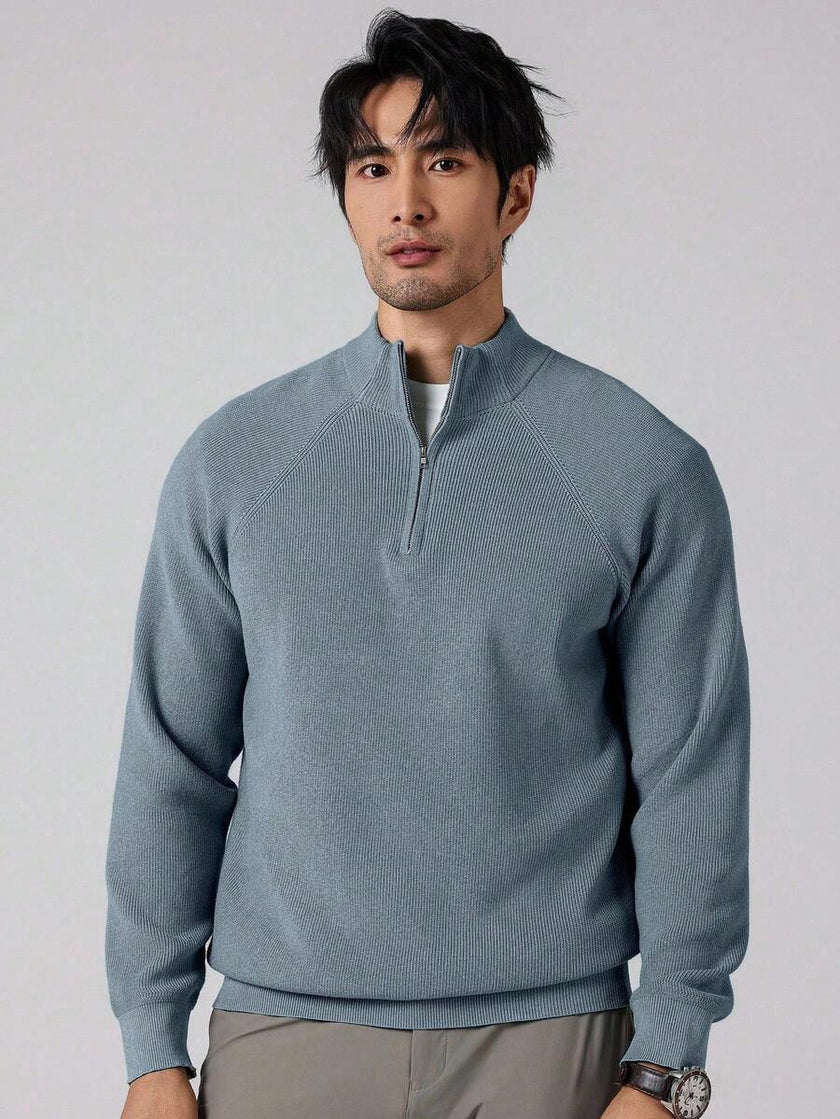 Stylish Half Zip Sweater - 88