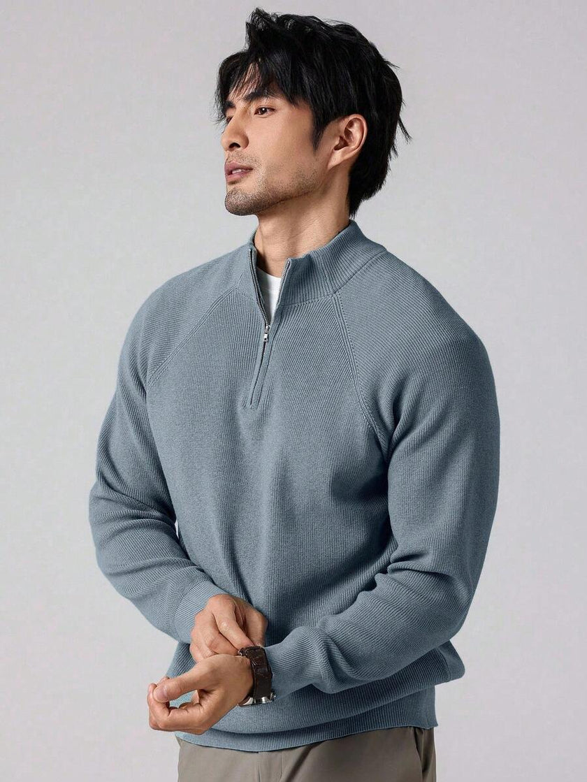 Stylish Half Zip Sweater - 90