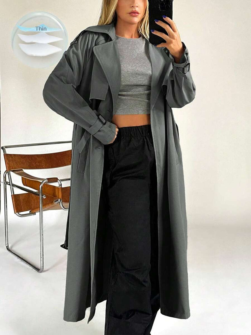 Casual Trench Coat Brown - 26