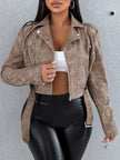 Retro Leather Short Jacket - 29