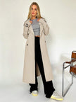 Casual Trench Coat Brown - 25