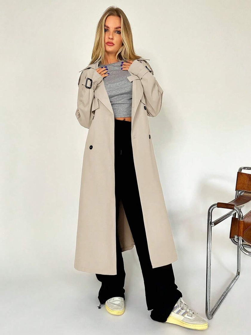 Casual Trench Coat Brown - 25