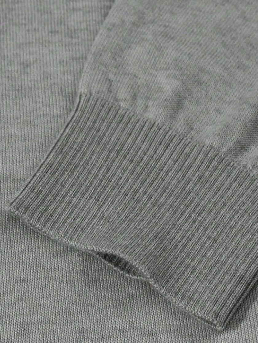 High Neck Knit Sweater White - 93