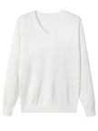 Classic White Pullover Sweater - 15