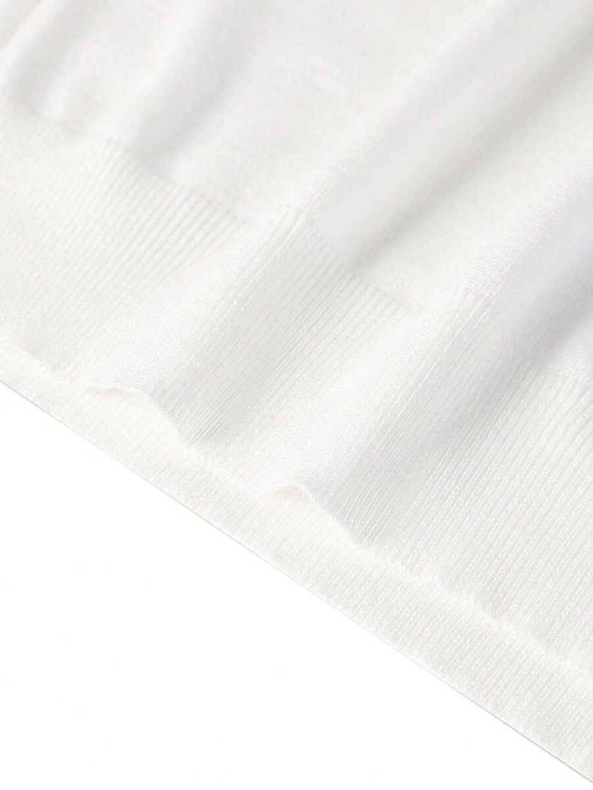 Classic White Pullover Sweater - 18